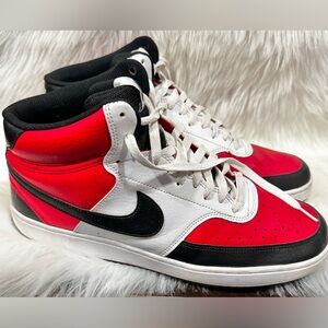 Nike Court Vision Mid Sneakers Red/White/Black Men’s Size 12, NBA, 2021